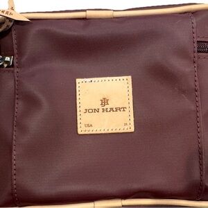 Jon Hart Chico Design Burgundy Coated Toiletry Vinyl Bag/Case